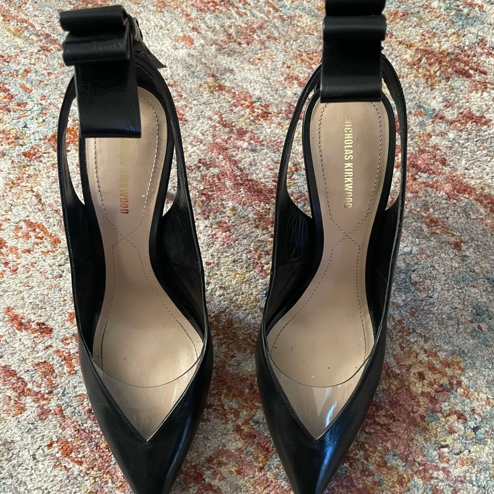 Nicholas Kirkwood Origami Bow back Slingback Heels